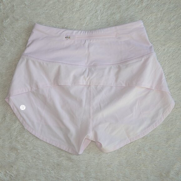 Women's Size 2 Speed Up High-Rise Lined Short 2.5" Inseam, Pink Organza - Picture 2 of 6